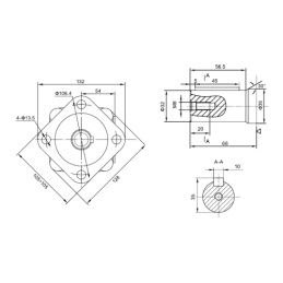 Labai galingas SMSY 80 hidraulinis variklis 16 kW 805 aps./min. su padidintu sukimo momentu iki 226 Nm