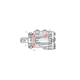 Labai galingas SMSY 80 hidraulinis variklis 16 kW 805 aps./min. su padidintu sukimo momentu iki 226 Nm