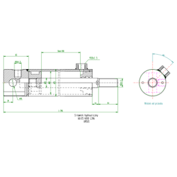 Hidraulinio vairo stiprintuvo cilindras MF 4 cilindrų ir jų modifikacijos