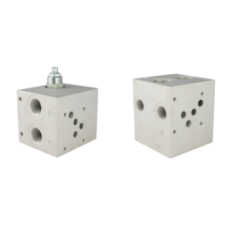 Vienos sekcijos vožtuvo plokštė CETOP 5 NG10 blokiniam skirstytuvui