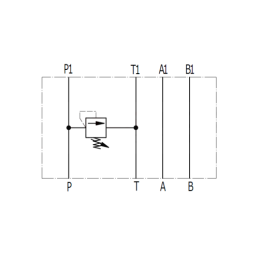 Vienos sekcijos vožtuvo plokštė CETOP 5 NG10 blokiniam skirstytuvui