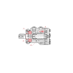 Labai galingas SMSY 125 hidraulinis variklis 18 kW 590 aps./min. su padidintu sukimo momentu iki 355 Nm
