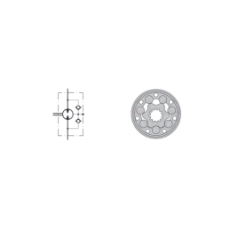Labai galingas SMSY 125 hidraulinis variklis 18 kW 590 aps./min. su padidintu sukimo momentu iki 355 Nm