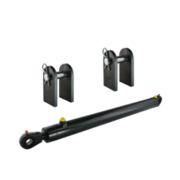 Dvigubo veikimo hidraulinio cilindro ilgis: 1940 mm, eiga: 850 mm, CJ2F 50/40/850 su U25 tvirtinimu