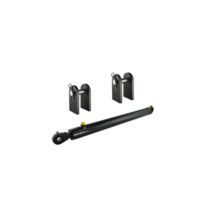 Dvigubo veikimo hidraulinio cilindro ilgis: 1940 mm, eiga: 850 mm, CJ2F 50/40/850 su U25 tvirtinimu
