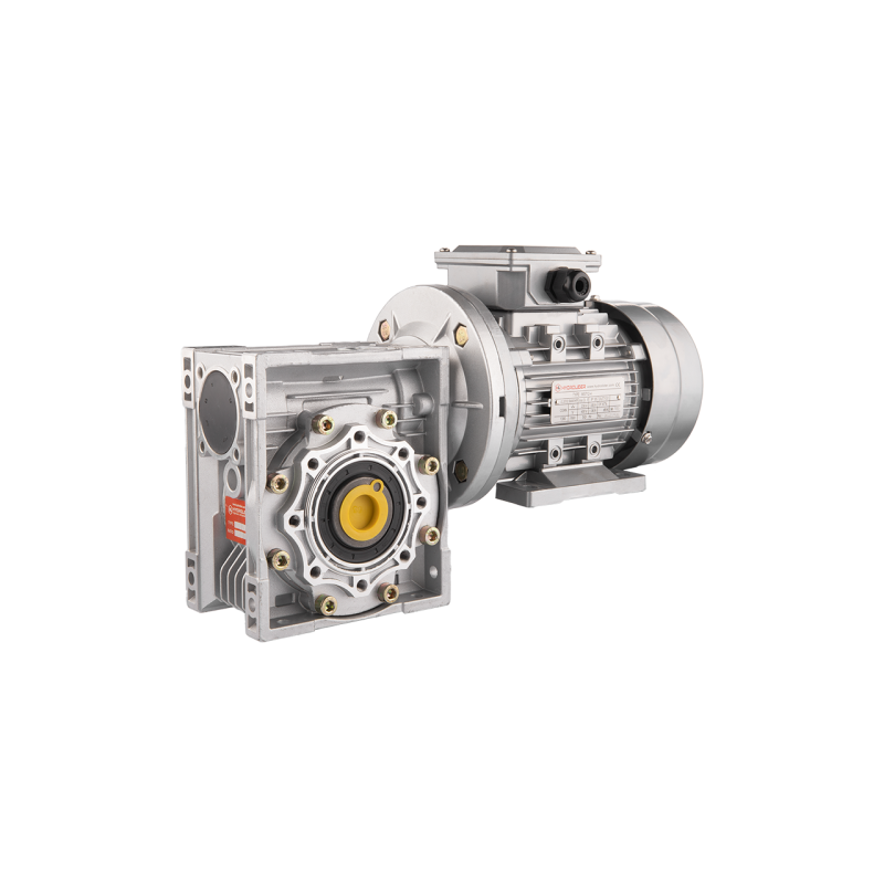 Trifazis 380 V 0,37 kW elektros variklis su HMRV 60 sliekine pavarų dėže, kurios perdavimo skaičius 1:60. Atitinka NMRV MOTOVARI