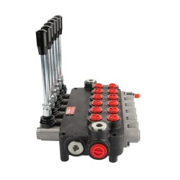 Hidraulinis skirstytuvas 6 sekcijų 60 l/min 6P80 su 22/22 jungtimis Hydrolider