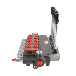 Hidraulinis skirstytuvas 6 sekcijų 80 l/min 6P80 su jungtimis 27/22 Hydrolider