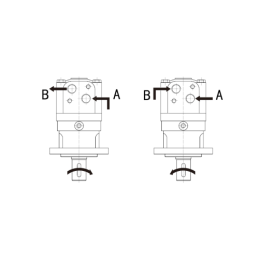 Labai galingas SMSY 315 hidraulinis variklis 17 kW 235 aps./min. su padidintu sukimo momentu iki 870 Nm