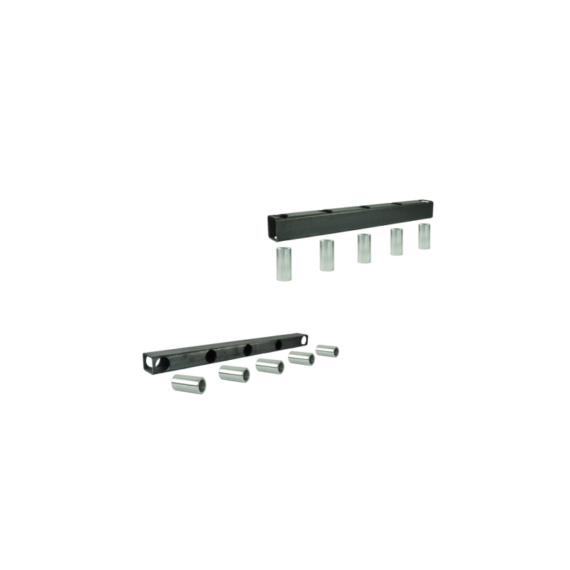 Krokodilo 0,83 m komplektas, sudarytas iš 2 sijų + įvorių + dantų