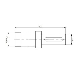 BMR variklio pavarų dėžės tvirtinimas, 25 mm velenas su guoliu