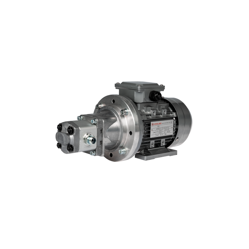 Hidraulinis krumpliaratinis siurblys + 3 fazių variklis 380 V 0,55 kW komplekte su varpo formos jungtimi ir kumšteliu, komplekto