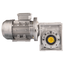 Trifazis 380 V 0,55 kW elektros variklis su HMRV 60 sliekine pavarų dėže, kurios perdavimo skaičius 1:60. Atitinka NMRV MOTOVARI