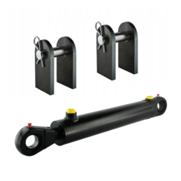 Dvigubo veikimo hidraulinio cilindro ilgis: 593 mm, eiga: 250 mm, CJ2F 80/36/250 su U40 tvirtinimu.