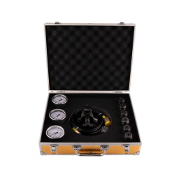 Įrenginys dėkle, skirtas hidraulinių akumuliatorių užpildymui, prikimšimui ir azoto dujų slėgio reguliavimui juose