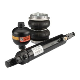 Pakabos amortizatorių komplektas Vienpusio veikimo cilindras 50/28/200 l: 415 U25 + Silfonas su jungtimis 130x2 + Hidraulinis ak