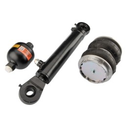Pakabos amortizatorių komplektas Vienpusio veikimo cilindras 50/28/200 l: 415 U25 + Silfonas su jungtimis 130x2 + Hidraulinis ak