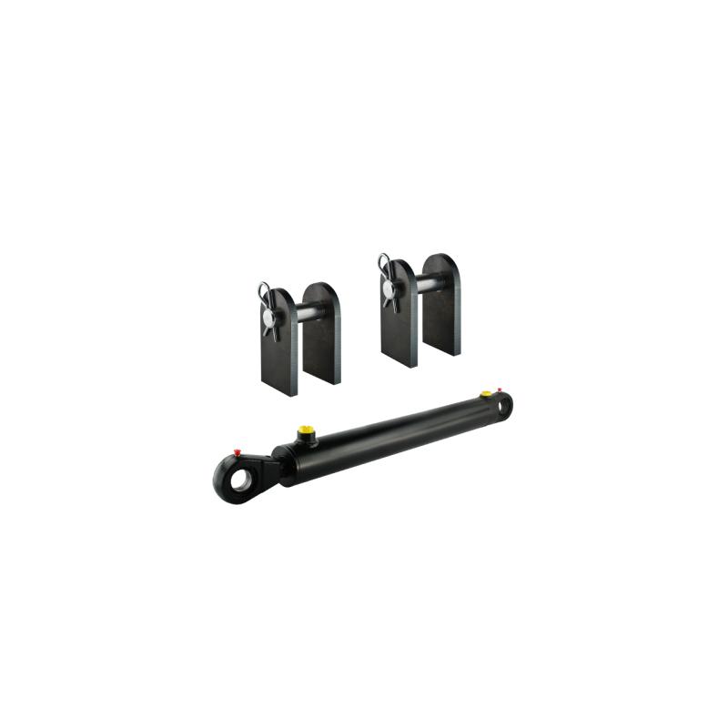 Storo cilindro dvigubo veikimo hidraulinis cilindras, ilgis: 1182 mm, eiga: 900 mm, su tvirtinimo detalių komplektu