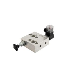 Hidraulinis vožtuvas BVR 1203B 1/2" 12V variklio greičio reguliatorius abiem kryptimis, komplektuojamas su elektros kištuku 12V 