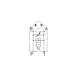 Hidraulinis vožtuvas BVR 1203B 1/2" 12V variklio greičio reguliatorius abiem kryptimis, komplektuojamas su elektros kištuku 12V 