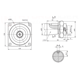 SMS 315 250 aps./min. hidraulinis variklis su guoliais