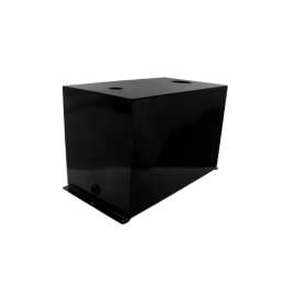 Universalus metalinis hidraulinės alyvos bakas, talpa 75 litrai, be papildomos įrangos, montuojamas ant pagrindo