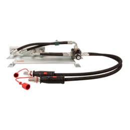 Krautuvo hidraulika PUSH-PULL 3 sekcijų plokštės solenoidinis vožtuvas 6/2 greitos jungtys 1 m žarnos