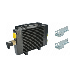 ST60 oro alyvos aušintuvas su 12 V ventiliatoriumi, termostatu ir tvirtinimo detalėmis