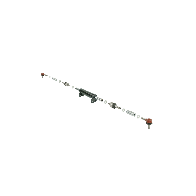 T-25 „Rusek“ hidraulinis vairo stiprintuvo cilindras. Skersai sumontuotas, 2 x 80 mm eiga. Su išilginiais ir rutuliniais šarnyra