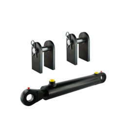 Dvigubo veikimo hidraulinio cilindro ilgis: 783 mm, eiga: 220 mm, CJ2F 80/45/220 U40 su tvirtinimu