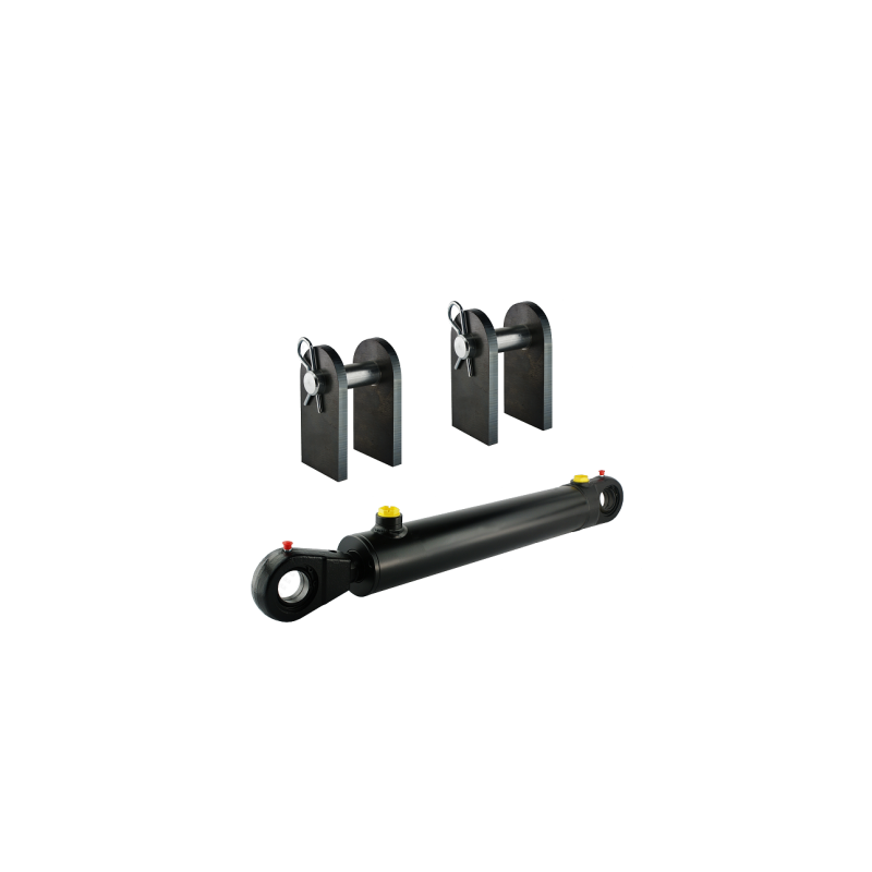 Dvigubo veikimo hidraulinio cilindro ilgis: 783 mm, eiga: 220 mm, CJ2F 80/45/220 U40 su tvirtinimu