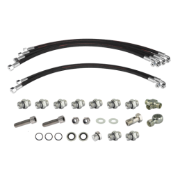 Hidraulika MF255 Ursus 3512 2812 hidraulinis skirstytuvas, 3 sekcijų žarnos ir jungtys