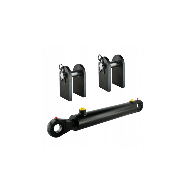 Dvigubo veikimo hidraulinio cilindro ilgis: 563 mm, eiga: 220 mm, CJ2F-80/45/220 su U40 tvirtinimu.