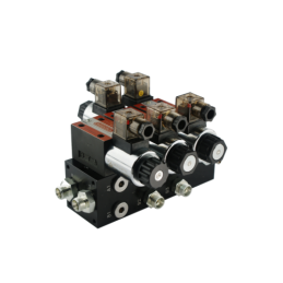 Hidraulinis skirstytuvas, 2 sekcijų blokas, tipas CETOP 03 NG6, valdomas elektra, 230 V