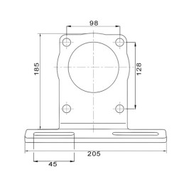 Guolių pavara, dešinės pavaros hidraulinis siurblys, 33 cm3/aps., 3 grupė + laikiklis ir skriemulys