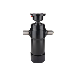 Teleskopinio hidraulinio cilindro eiga: 800 mm 90/4/800 priekabai komplekte su tvirtinimo lizdu