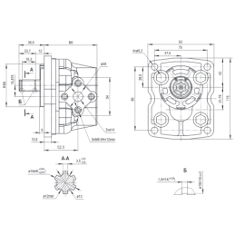„Vladimirec T-25“ vairo stiprintuvo siurblio pavaros įtaisas, „Hydrosila NSZ16“ kairiosios pavaros hidraulinis siurblys, kairioj