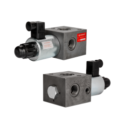 Elektriniu būdu valdomas 3 padėčių hidraulinis vožtuvas. 3/2 sriegis: 3/4 colio. Įtampa: 12 V. Srautas: 100 l/min. Maks. slėgis: