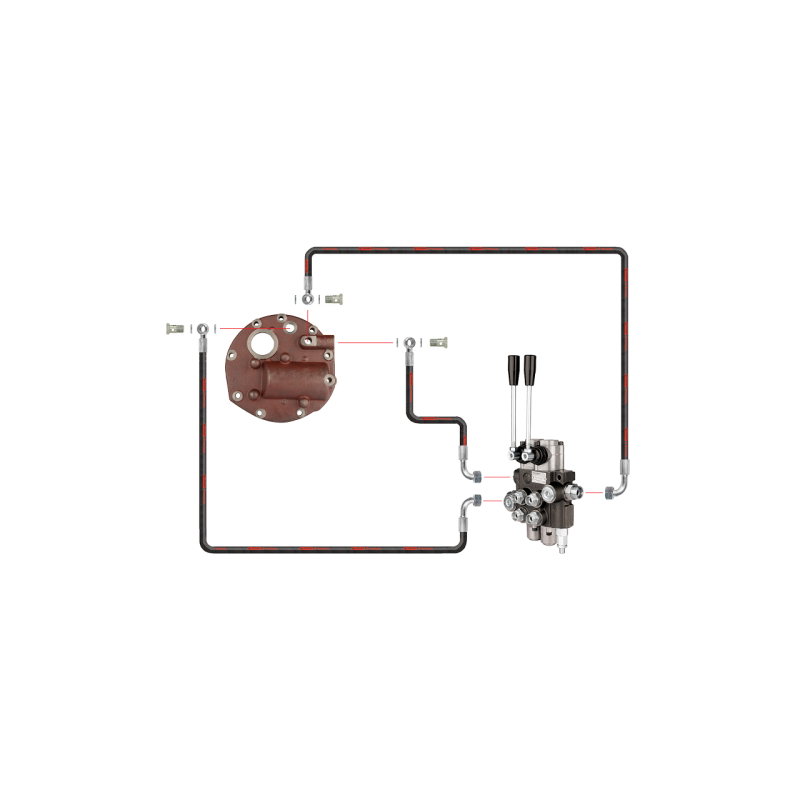 Novatoriška hidraulinė sistema, skirta „Zetor 5211 7211“. Dviejų sekcijų hidraulinis skirstytuvas, pilnas siurblio dangtis su iš