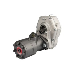 GR2 reduktorius, perdavimo skaičius: 3,0:1 + hidraulinis variklis BMR 160 375 aps./min. 9,6 kW 25 mm velenas