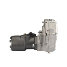 GR2 reduktorius, perdavimo skaičius: 3,0:1 + hidraulinis variklis BMR 160 375 aps./min. 9,6 kW 25 mm velenas
