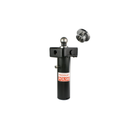 Teleskopinis hidraulinis cilindras D35 priekabai, eiga: 520 mm + atrama ir suvirinimo lizdas