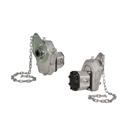 Daugiklio antgalis su krumpliaratine pompa, našumas iki 67 l/min. Pridedamas apsaugos nuo sukimosi apykaklė.