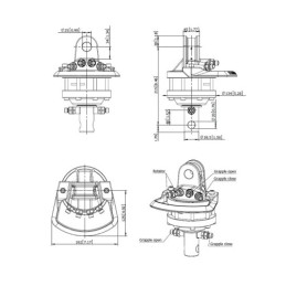 Hidraulinis rotatorius GR1 1/4" 10L/min 1000kg