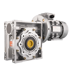 Trifazis 380 V 0,55 kW elektros variklis su HMRV 90 IEC80 sliekine pavarų dėže, kurios perdavimo skaičius yra 1:80. Atitinka NMR