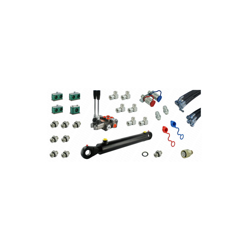 Pilna hidraulika Tur C-360 krautuvui, skirstytuvas + ekskavatoriaus cilindras + trosai + komponentai