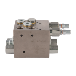 Vožtuvas rotaciniam plūgui su dviem cilindrais VRAP80/100 sriegis: 3/8 colio maks. slėgis: 230 bar