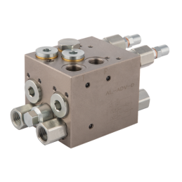 Vožtuvas rotaciniam plūgui su dviem cilindrais VRAP80/100 sriegis: 3/8 colio maks. slėgis: 230 bar