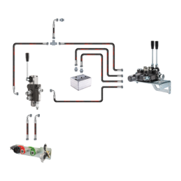 Hidraulika MF255 Ursus 3512 2812 hidraulinis skirstytuvas, 1 sekcijos ir 2 sekcijų žarnos ir jungtys