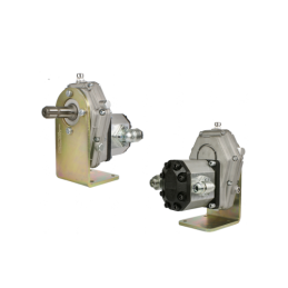 Daugiklio tvirtinimo detalė su krumpliaratine pompa, našumas iki 80 l/min. Komplekte yra pagrindo tvirtinimo laikiklis.